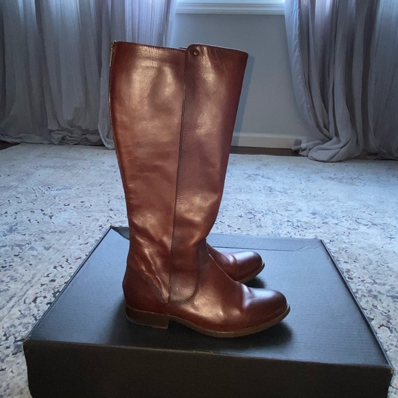 Brown Leather Riding Boots - Picture 4 of 8